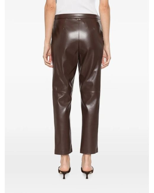 Twinset Gray Seam-Detail Trousers