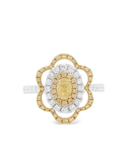 HYT Jewelry Metallic 18K And Diamond Ring