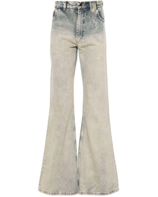 Egonlab Gray Stonewashed Wide-leg Jeans for men