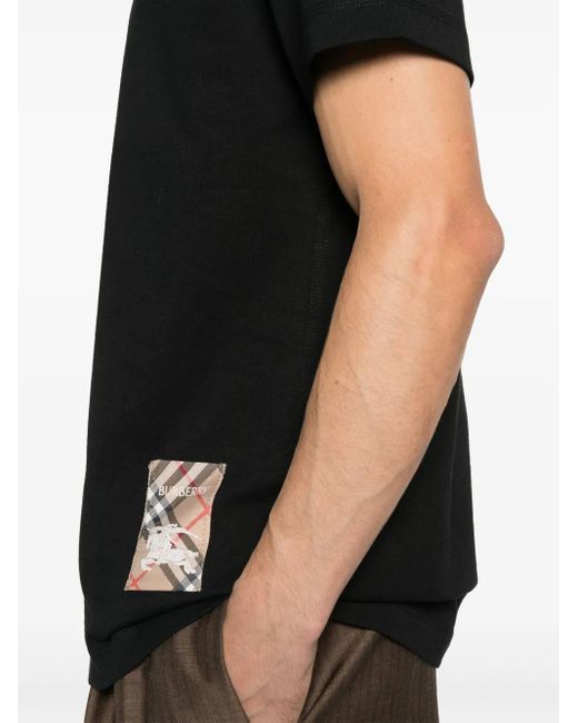 Burberry Black T-Shirts And Polos for men