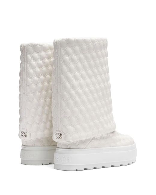 Casadei Maison Lab Double Face 80mm ブーツ White