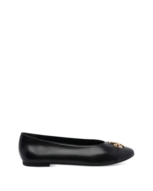 Tory Burch Black Charlie Leather Ballets