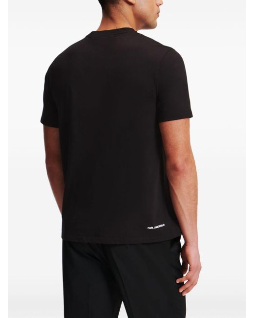 T-shirt Mini Ikonik Karl 2.0 Karl Lagerfeld pour homme en coloris Black