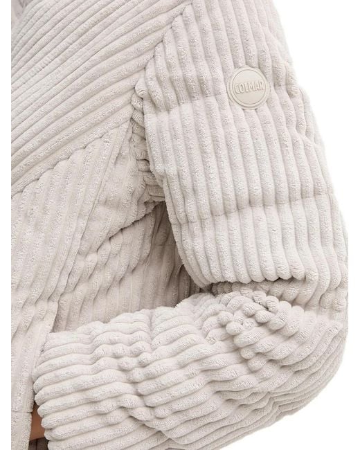 Colmar White Corduroy Quilted Jacket