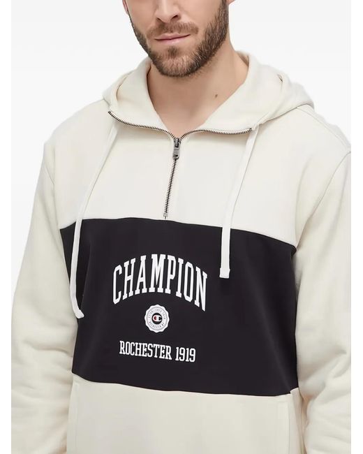 Champion Gray Block Hooded Sweatshirt for men