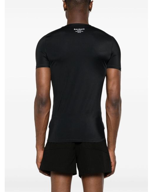 Balmain T-shirt Met Logoprint in het Black voor heren