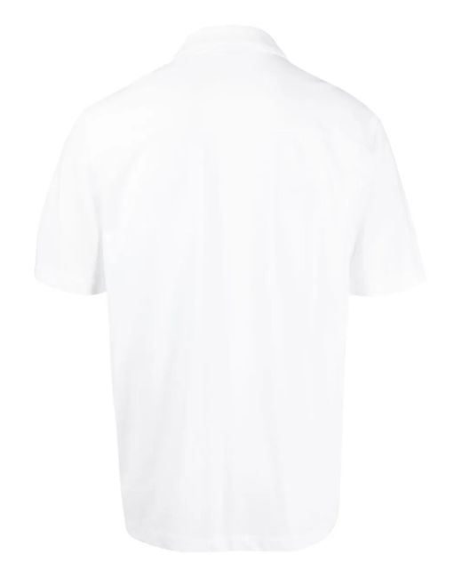 Vince White Cotton Short-Sleeve Shirt for men