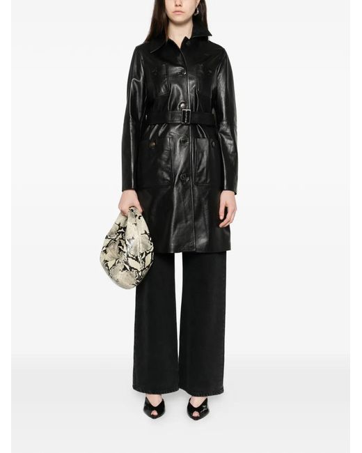 Max Mara Black Belted Coat