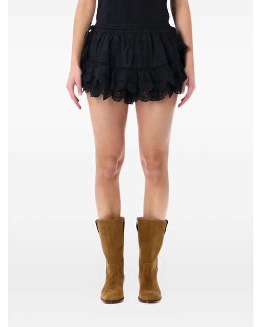 Isabel Marant Black Puria Shorts