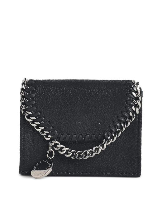 Stella McCartney Black Falabella Tri-Fold Wallet