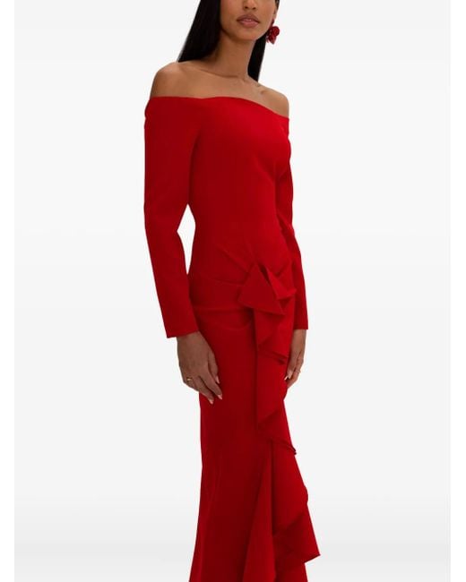Abito Con Spalle Scoperte di MOOS STUDIO in Red