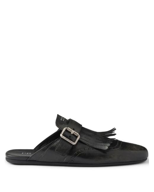 Prada Black Shuffle Mules