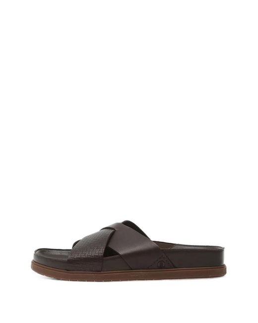 Clarks White Torford Cross Crossover Sandals for men