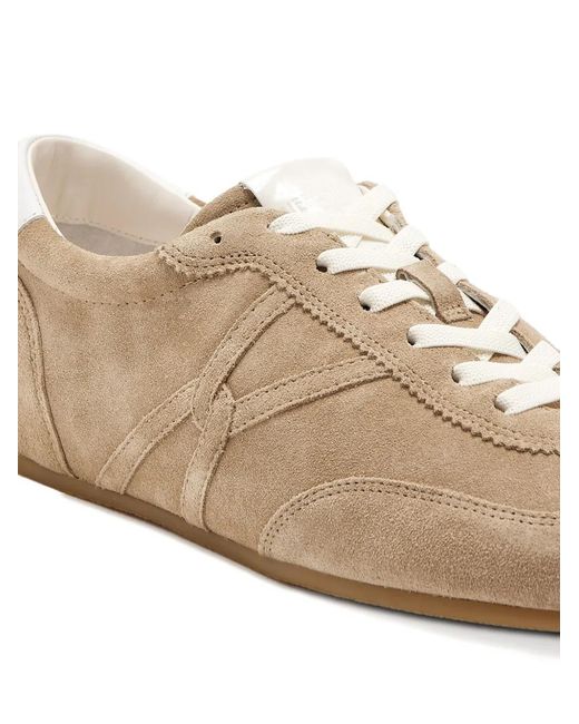 Veronica Beard Brown Riviera Suede Running-Inspired Sneakers