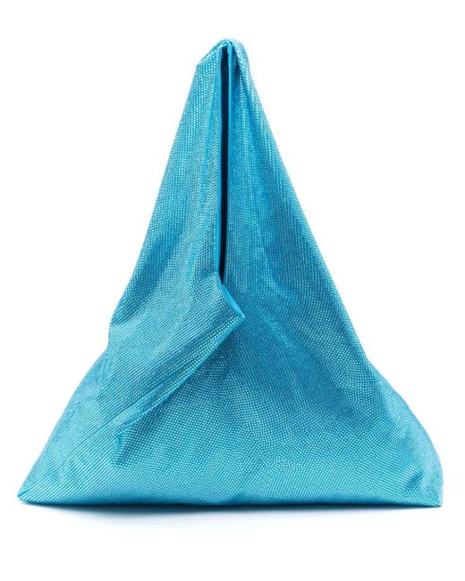 GIUSEPPE DI MORABITO Blue Rhinestone-embellished Tote Bag