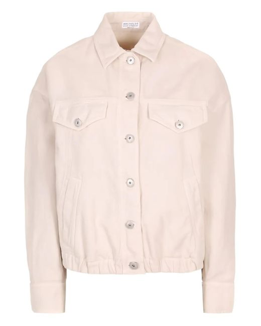 Brunello Cucinelli Jack Met Trekkoord En Knoopsluiting in het Pink