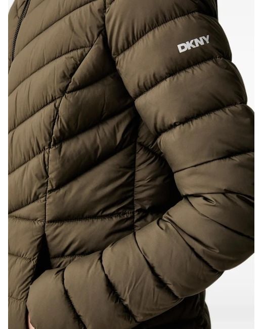DKNY Black Quilted Puffer Jacket