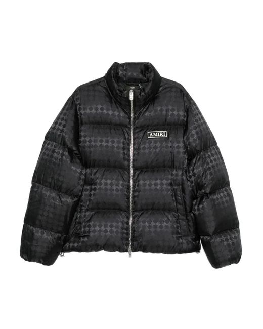 Amiri Black Ma Quad Jacquard Puffer Jacket for men