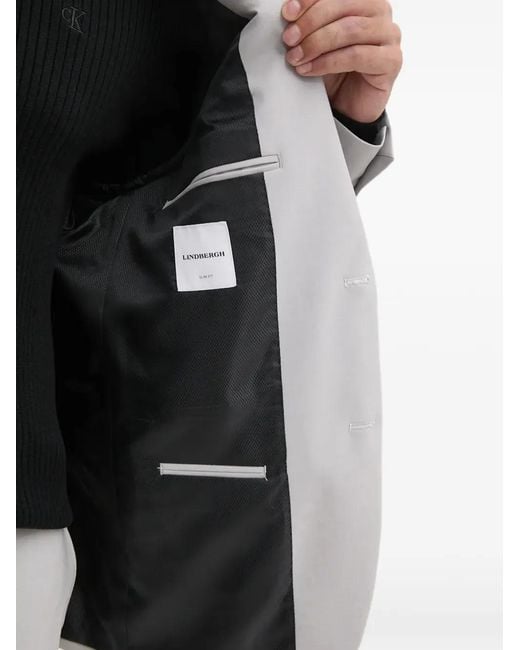Lindbergh Gray Buttoned Suit for men