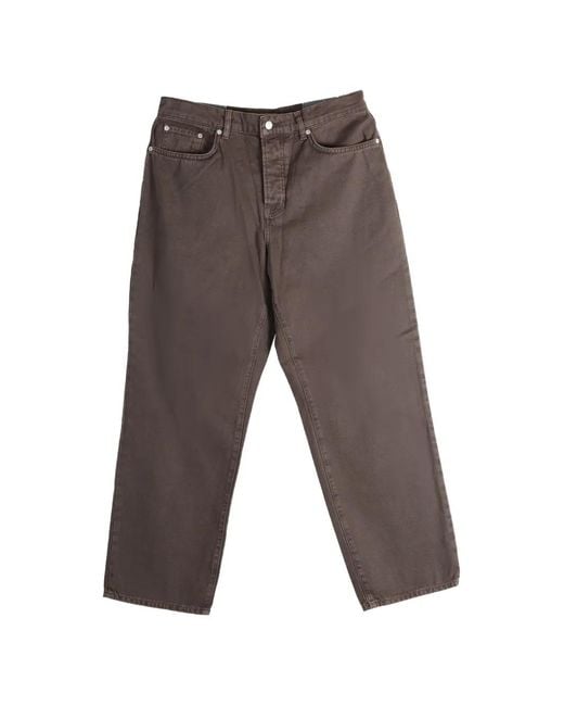 Stussy Gray Five-Pocket Trousers for men