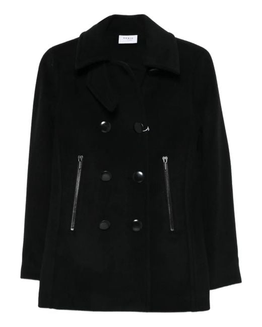 Akris Punto Black Double-Breasted Jacket