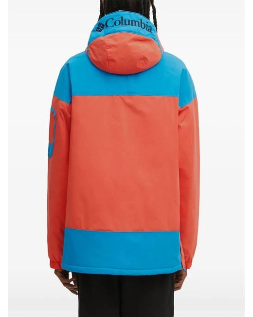 Columbia Blue Challenger Colour-Block Hooded Jacket for men
