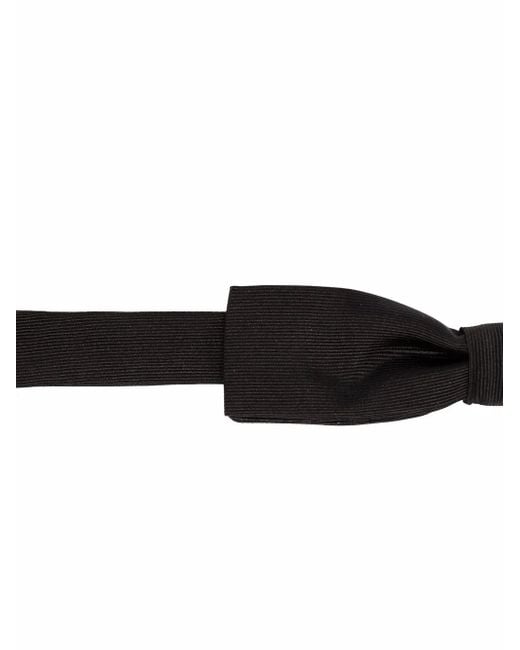 DSquared² Black Clip-On Slim Bow Tie for men