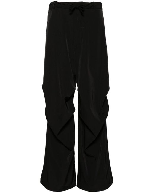 Pantalones anchos de talle alto MM6 by Maison Martin Margiela de color Black