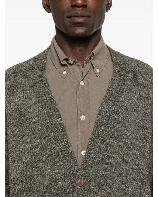 Magliano Geknöpfter Cardigan mit aufgesetzten Taschen in Gray für Herren