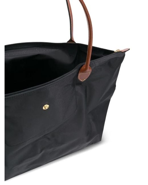 Longchamp Black Large Le Pliage Tote Bag