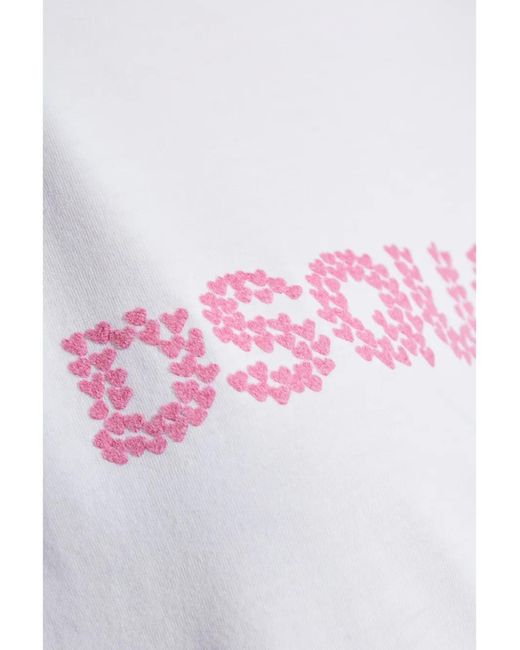 DSquared² White Embroidered-Logo T-Shirt
