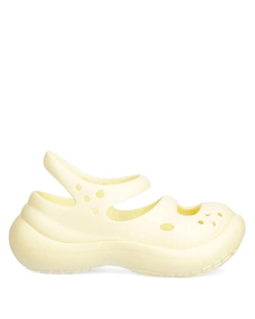 CROCSTM Natural Perforierte Mary Janes