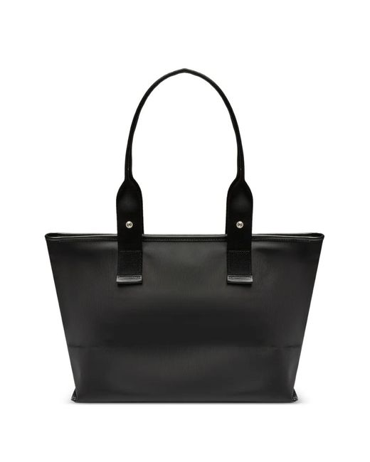 Lancel Black Medium Mistral Rollable Zip Tote Bag