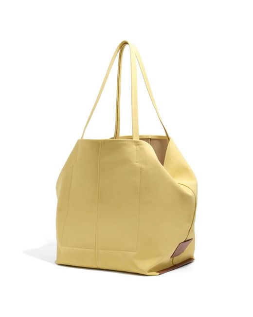 Bimba Y Lola Yellow Logo-Detail Shoulder Bag