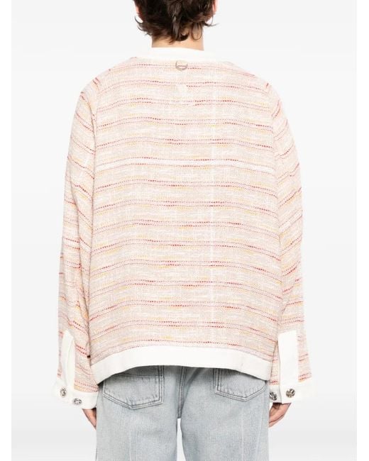 MASTERMIND WORLD Pink Tweed Jacket for men