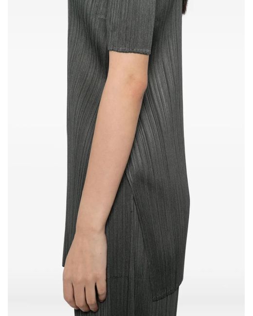 Pleats Please Issey Miyake Green Mc June Pleated Top
