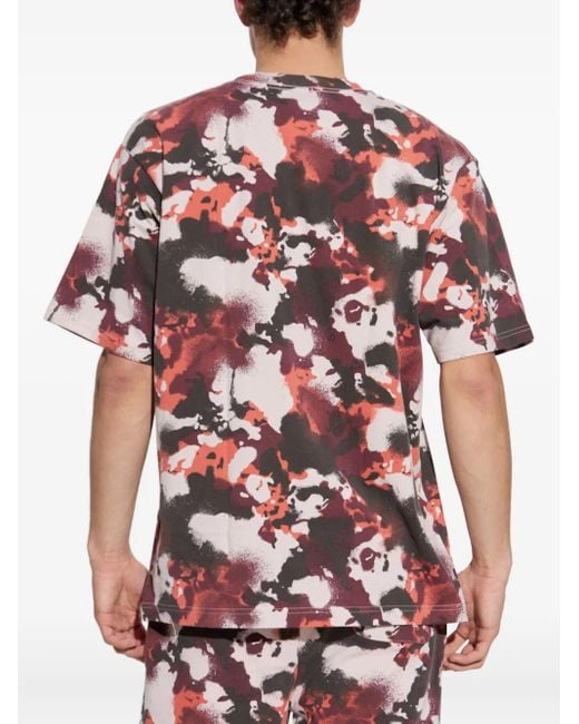 A Bathing Ape T-Shirt mit Camouflage-Print in Red für Herren