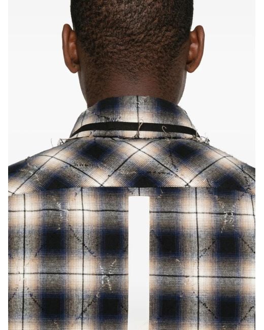 Craig Green Black Checkered Shirt for men