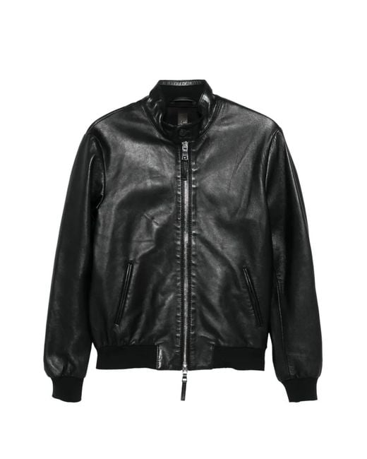 The Jackie Leathers Black Elvis Leather Jacket for men