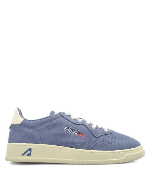 Autry Medalist Low スエードスニーカー Blue