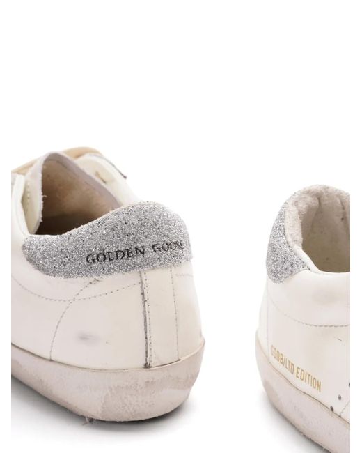 Golden Goose Deluxe Brand White "Super-Star" Sneakers