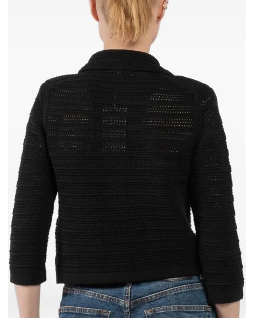 Dorothee Schumacher Black Gehäkelter Cardigan