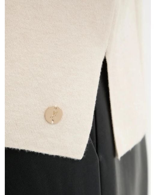 Joseph Ribkoff White Seam-Details Sweater