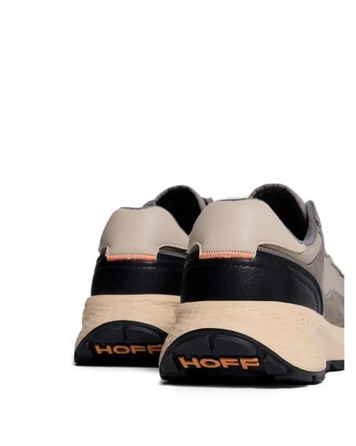 HOFF Gray Suede-Panelled Sneakers for men