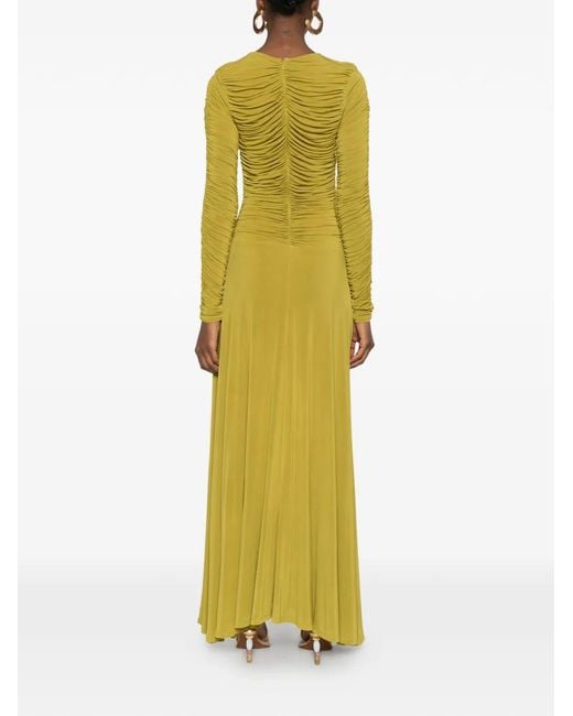TOVE Yellow Gathered Detail Dress