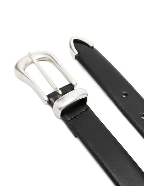 Second/Layer Black Doc Buckle Belt for men