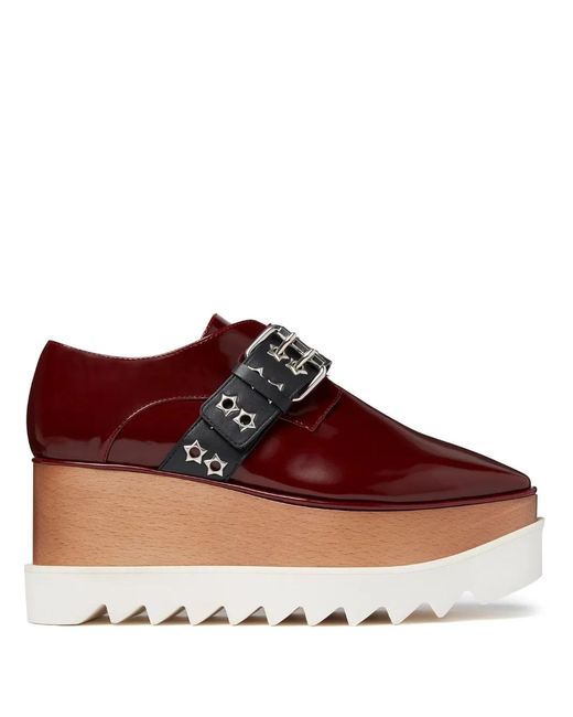Stella McCartney Red Elyse Buckle-Fastening Pumps