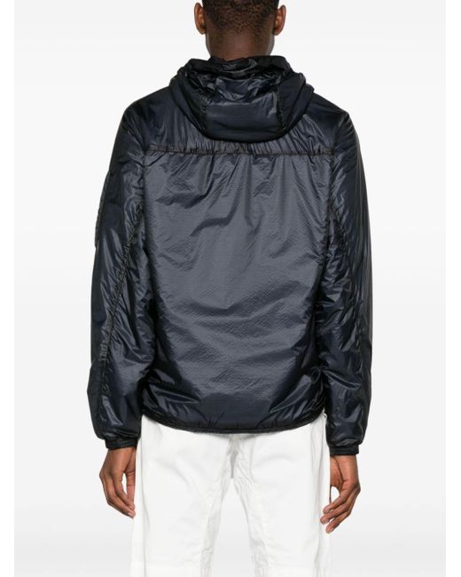 C P Company Black Nada Lens-detail Hooded Jacket for men