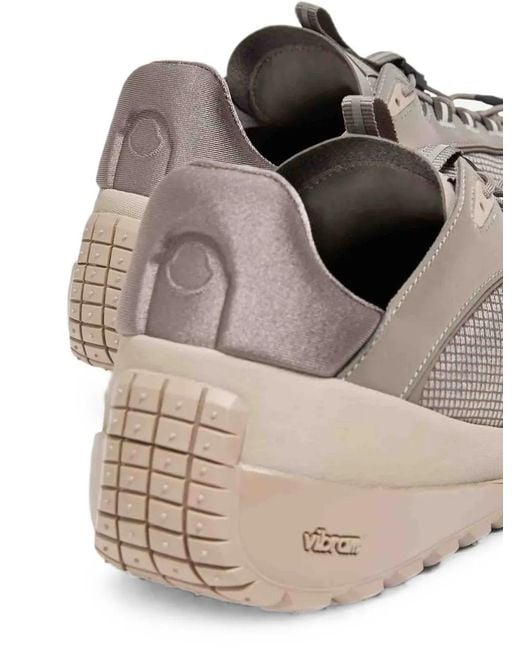 Moncler Natural Logo-Embossed Vibram Sneakers for men