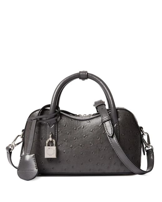 Stella McCartney Black Ryder Textured-Top Shoulder Bag